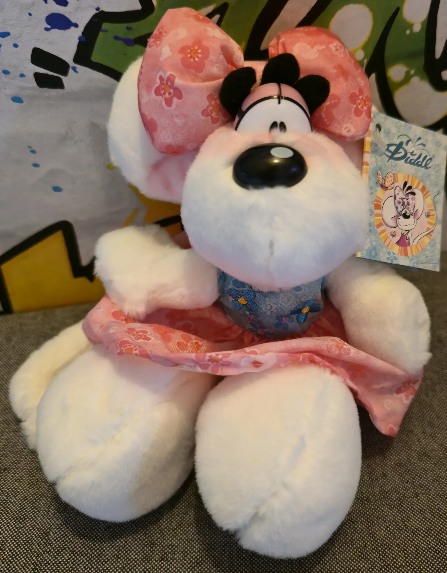 Peluche Diddlina robe summer 20cm