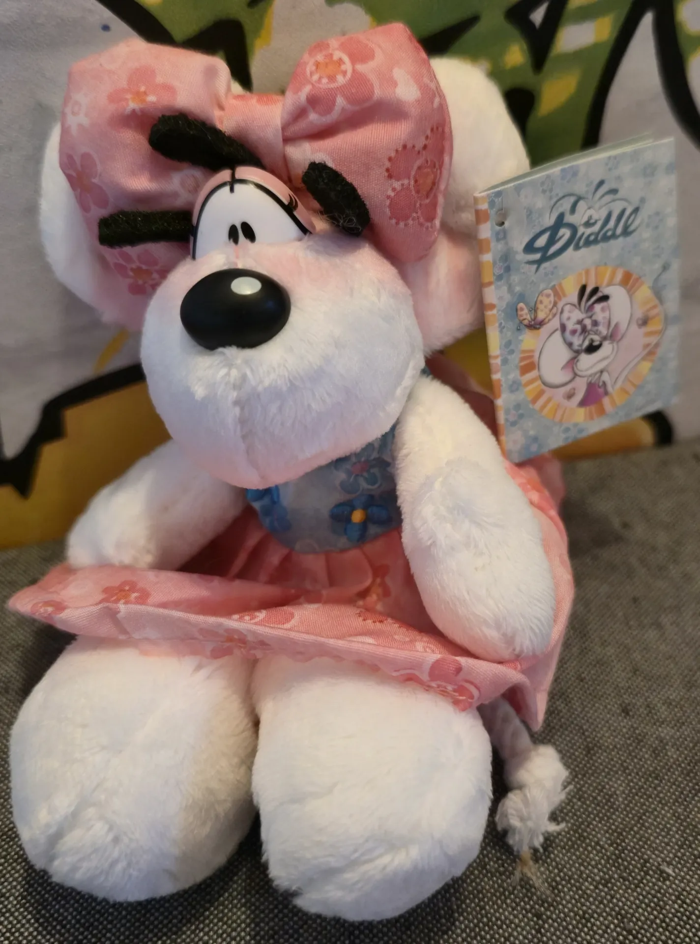 Porte-clés peluche Diddlina robe summer 15cm